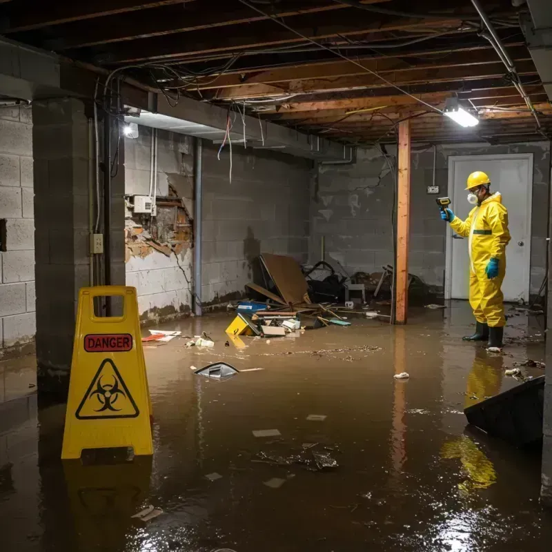 Flooded Basement Electrical Hazard in Pleasure Ridge Park, KY Property